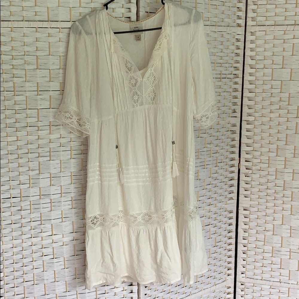 Boho dress with lace detail